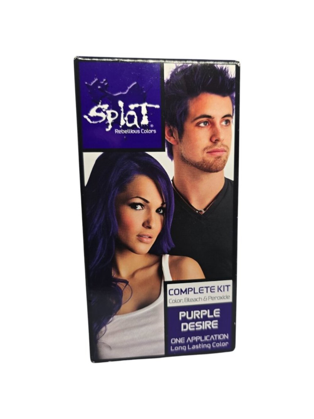 Splat Rebellious Colors Hair Dye Purple Desire Complete Kit Bleach & Peroxide